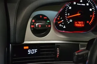 P3 Gauge For C6 Audi A6 / S6 / RS6 - Red / White (LHD)